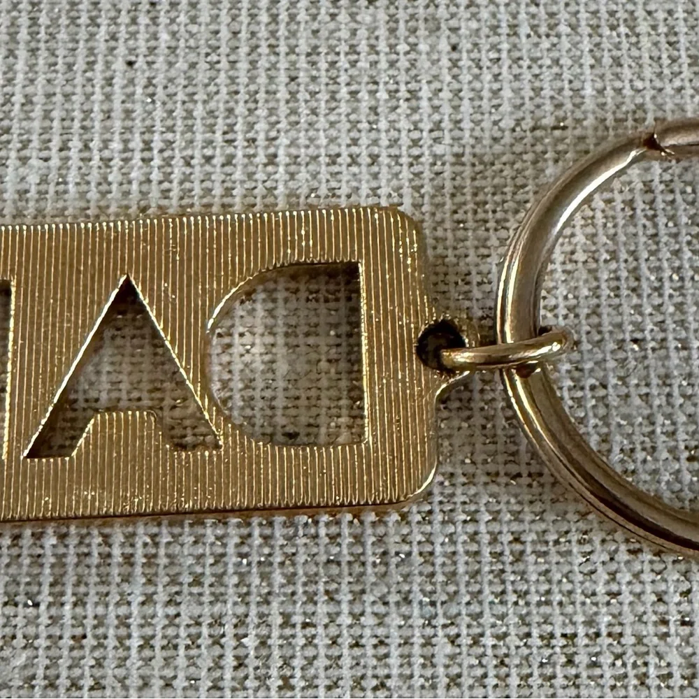 Gold Geometric DAD Keychain Avon